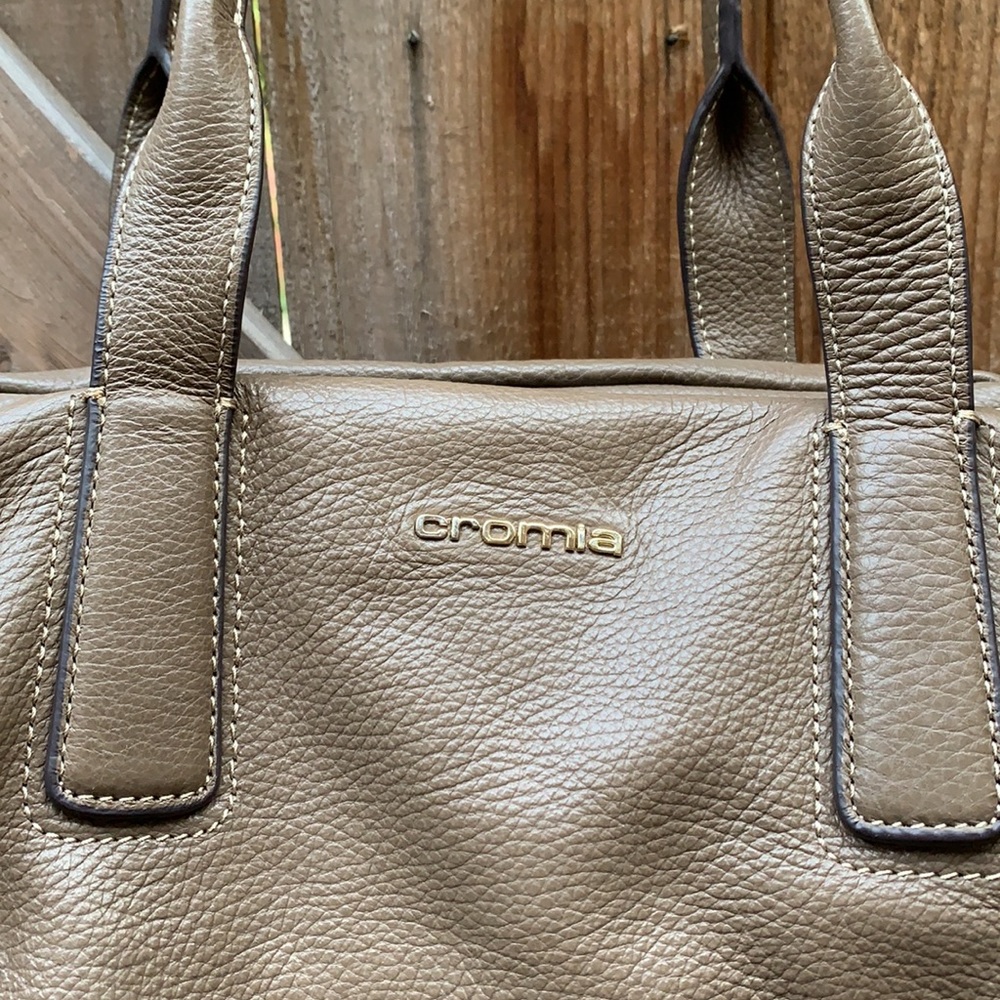 Cromia large coffee brown leather shoulder bag - NEW - Picture 2 of 12
